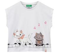 United Colors of Benetton T-Shirt 3jerg10jc Camiseta, Color Blanco, 12 Months para Niñas