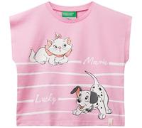 United Colors of Benetton T-Shirt 3jerg10jc Camiseta, Rosa, 12 Months para Niñas