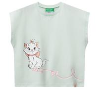 United Colors of Benetton T-Shirt 3jerg10jc Camiseta, Verde, 12 Months para Niñas