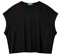 United Colors of Benetton T-Shirt 3kmtd10a9 Camiseta, Negro, S Mujeres