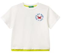 United Colors of Benetton T-Shirt 3slug10jf Camiseta, Color Blanco, 12 Months para Niños