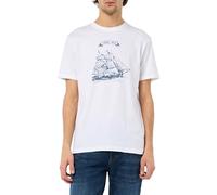 United Colors of Benetton T-Shirt 3yr3u109h Camiseta, Color Blanco, M para Hombre