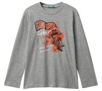 United Colors of Benetton T-Shirt M/L 35ryc10qq Camiseta, Gris, 140 cm para Niños