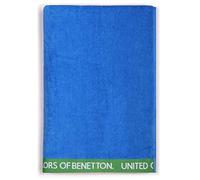 UNITED COLORS OF BENETTON, Toalla de playa 90x160cm 380gsm velour 100% algodón azul Casa Benetton, 90x160