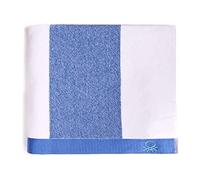 UNITED COLORS OF BENETTON, Toalla de playa 90x160cm 450gsm terry 100% algodón azul Casa Benetton, 90x160