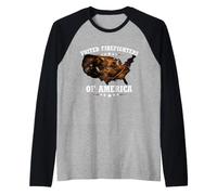 United Firefighters of America Bombero Incendio Forestal Camiseta Manga Raglan
