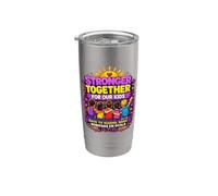 United For Our Kids Community Comunidades de diseño gráfico Vaso térmico de acero inoxidable de doble pared