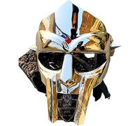 United Handicrafts Medievalmart Mf Doom - Máscara de gladiador con acabado plateado en latón y metal, tamaño libre