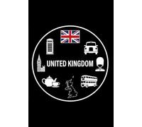 United Kingdom: Blank Sketchbook: Minimalist British Icons Edition | Unlined Journal for Drawing & Notes | Nations of the World Series