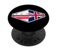 United Kingdom Heritage: District of Columbia Pride PopSockets PopGrip Adhesivo