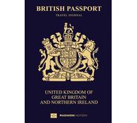 United Kingdom Travel Diary in a Passport-Inspired Design - Notebook for Holiday Memories and Adventures | 10.8 × 15.2 cm