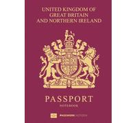 United Kingdom Travel Diary in a Passport-Inspired Design - Notebook for Holiday Memories and Adventures | 10.8 × 15.2 cm