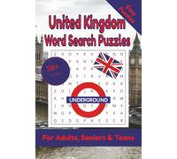 United Kingdom Word Search Puzzle: 50+ Puzzles Word Search Easy to Read about United Kingdom and More | 6x9 inches, 110 pages | Gift for UK, Countries & Traveling Lover