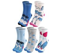 United Labels 5 pares de calcetines Disney I-Aah para mujer, diseño de burro, azul, 38-43, calcetines para mujer, medias para mujer
