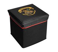 United Labels Caja de almacenamiento con tapa de Harry Potter, de Hogwarts, para habitación infantil, ideal para estantería Kallax, color negro, 28 x 28,5 x 28,5 cm