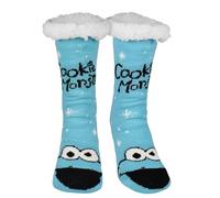 United Labels Calcetines hogar Monstruo de las Galletas, hombre, cálidos, azul, talla 39-42