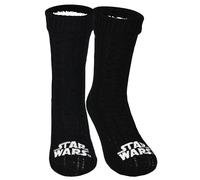 United Labels Calcetines hogar Star Wars, hombre, punto con forro sherpa, talla única negro