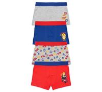 United Labels Calzoncillos bóxer Fireman Sam para niños - Ropa Interior bóxer para niños (Pack de 4) (DE/NL/SE/PL, numérico, 98, 104, Normal, Multicolor)