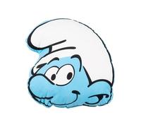 United Labels Cojín de los Pitufos, 37 x 33 cm, color azul, cojín decorativo para fans