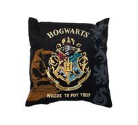 United Labels Cojín Harry Potter, 40 x 40 cm, color negro, cojín de sofá Hogwarts, cojín decorativo para fans
