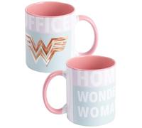 United Labels DC Comics - Taza de café (320 ml), diseño de Wonder Woman, color rosa turquesa