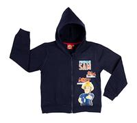 United Labels Firemann Sam - Sudadera con capucha para niño con cremallera, color azul, azul, 110-116