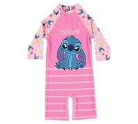United Labels Lilo & Stitch bañador 1 Pieza UV 50 para niña, Rosa, Talla 122/128