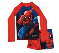 United Labels Marvel Spider-Man bañador de 2 Piezas UV 30 para niño, Azul, Talla 98/104, Camiseta + Short