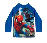 United Labels Marvel Spider-Man Camiseta de baño UV 50 para niño, Manga Larga, Azul, Talla 110/116