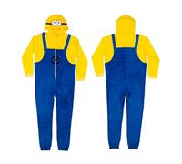 United Labels Minions traje para adultos, XXL, amarillo azul, unisex mono, mono con capucha, de una sola pieza traje para fiestas temáticas de carnaval