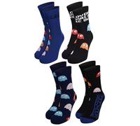 United Labels Pac-Man Calcetines para hombre - Calcetines para hombre - Calcetines deportivos 40-45 (4 unidades)