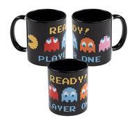 United Labels Pac-Man Ready! Player One - Taza de café (320 ml), color negro