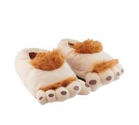 United Labels Pantuflas 3D Halflinger Pies Hobbit Slipper Felpa Pantuflas de Felpa (Sistema de tallas de zapato de la UE, Adulto, Numérico (desde/hasta), M, 32, 34)