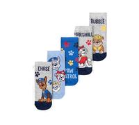 United Labels Paw Patrol Calcetines para niños - Zapatillas para niños, color gris/azul (paquete de 5), gris/azul, 31-34