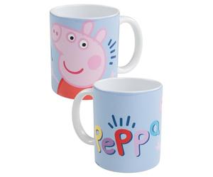 United Labels Peppa Wutz - Taza (cerámica, 320 ml), color azul