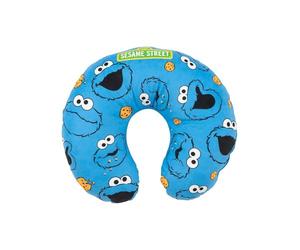 United Labels Sesame Street - Cojín cervical para viaje con diseño de monstruo de las migas, color azul