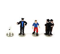 United Labels Set de 4 figuritas de colección Tintín, Milú, Haddock, Hernández y Fernández