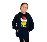 United Labels Sudadera con capucha para niños, color azul oscuro, Feelin Grinchy, sudadera de invierno con capucha, unisex, para niños y niñas, azul, 146-152