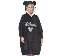 United Labels Sudadera con Capucha y Orejas de Gran Tamaño para Mujer - Mickey Mouse Negro