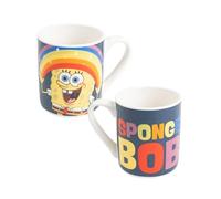 United Labels Taza Infantil Bob Esponja Pantalones Cuadrados - Taza de Cerámica Arco Iris para Niños 230 ml