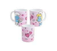 United Labels Taza Los Pitufos - Taza de café Pitufina Taza de café de cerámica 320 ml Rosa