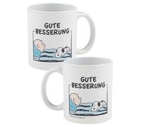 United Labels Taza The Peanuts Snoopy - Get Well Soon Taza de café Taza de café de cerámica Blanca 320 ml