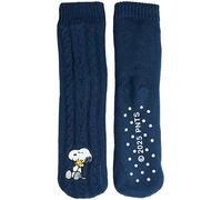 United Labels The Peanuts Snoopy Calcetines de cabaña - Calcetines de punto para mujer, calcetines mullidos de invierno, calcetines cálidos, color azul, azul, 39-42