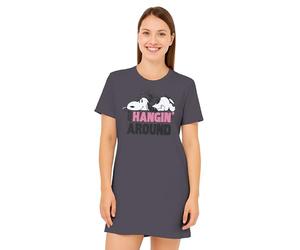 United Labels The Peanuts Snoopy Camisón para Mujer - Just Hangin Around - Pijama de manga corta, color gris, gris, M