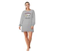 United Labels The Peanuts Snoopy Camisón para Mujer - Laugh League - Pijama de manga larga gris