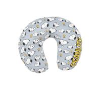 United Labels The Peanuts Snoopy - Cojín cervical de viaje cómodo para viaje, diseño de avión, color gris