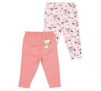 United Labels The Peanuts Snoopy - Leggings para niña (2 unidades), color rosa, Rosa/Rosa, 86-92