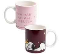 United Labels The Peanuts Snoopy Taza mágica - Te quiero más taza de café cerámica cambiacolor 320 ml