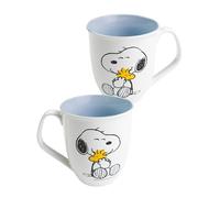 United Labels The Peanuts Taza Snoopy 280 ml, azul y blanco, taza de café de cerámica