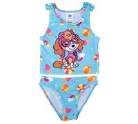 United Labels Traje de baño Tankini Paw Patrol para niña, con lazos, Skye, azul, juego de dos piezas para niños, azul, 98-104